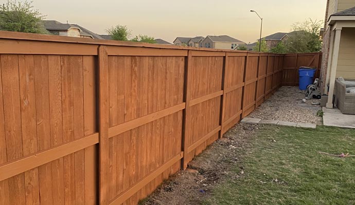 Installed fence