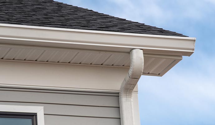 Installed gutter