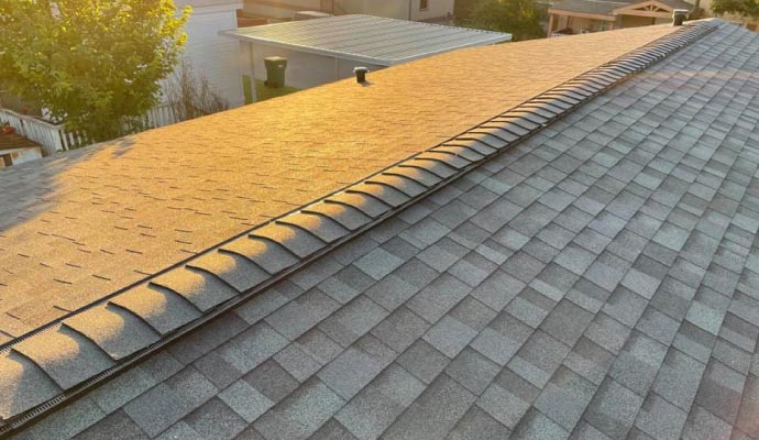 Upgraded roof for home